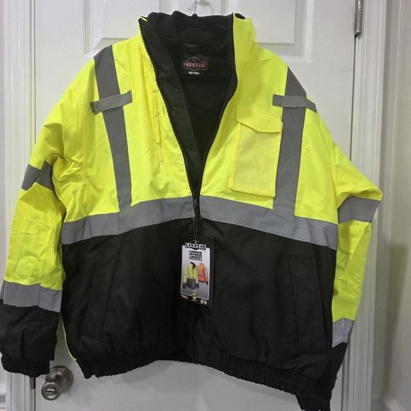 Radwear Radians SJ210B Three-in-One Deluxe High Visibility Bomber Jacket Size XL - Picture 4 of 17